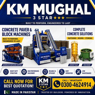 Automatic concrete Bricks, Soil Bricks, and Paver Plant