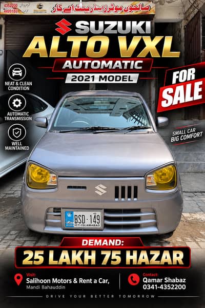 Suzuki Alto VXL 2021 automatic For Sale