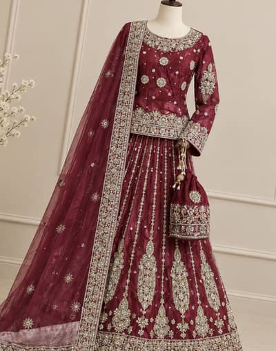 Beautiful stiched Bridal Lehenga 3 Piece Suit – Worn Once
