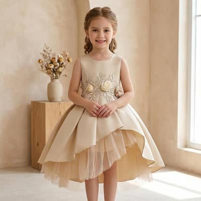 Beautiful party wear dress or birthday dress for baby girls