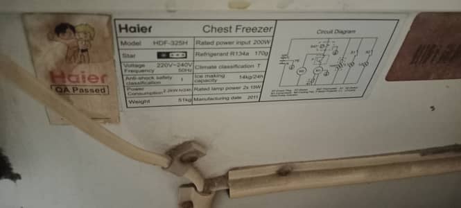 Deep chest Freezer Haier company