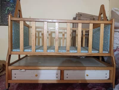 Wooden Baby Cart (Baby Jhoola)