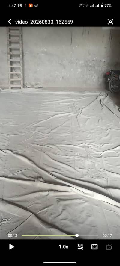 Heavy Duty White Tarpaulin Sheet / Waterproof Cover – Large Size