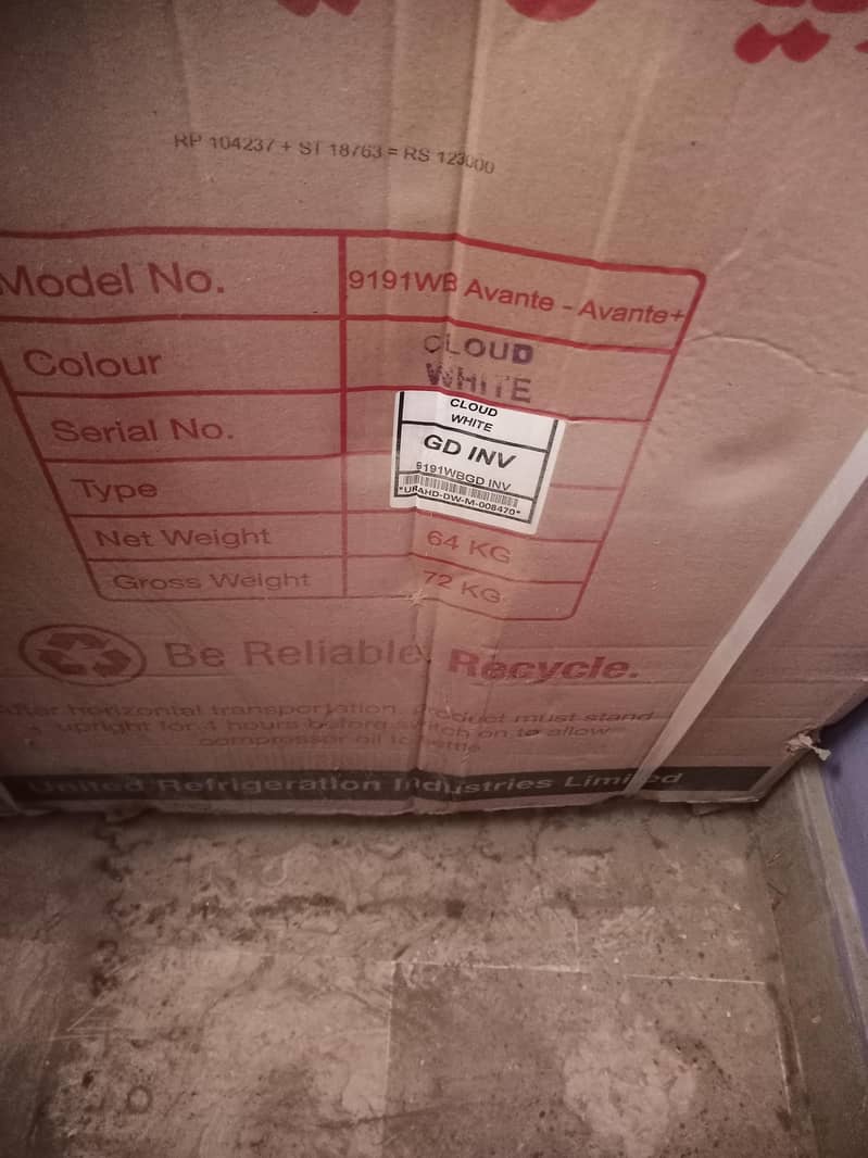Dawlance model num 9191wb 1