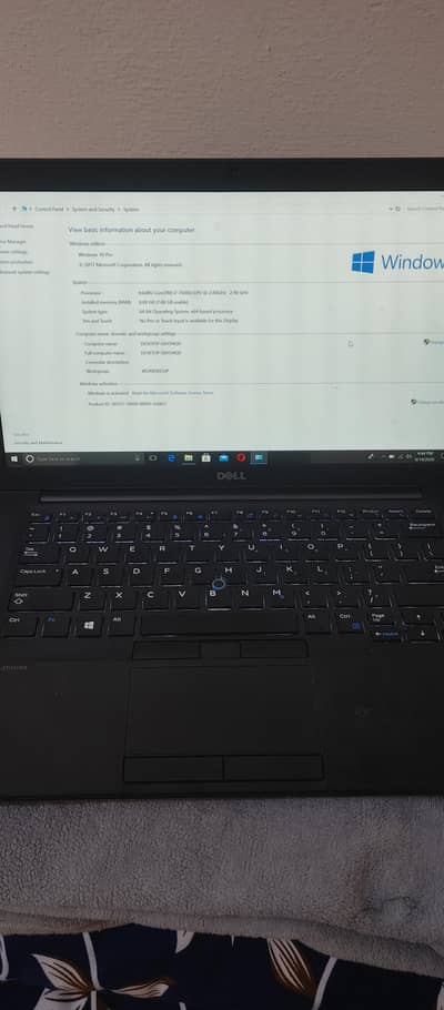 Dell Core i7 7th Gen | 8GB RAM | 250GB SSD | Good Battery | Windows 10