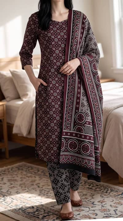 Ajrak design / sindhi design / Traditional ajrak design