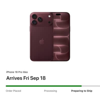 Apple iPhone 18 Pro Max Burgundy