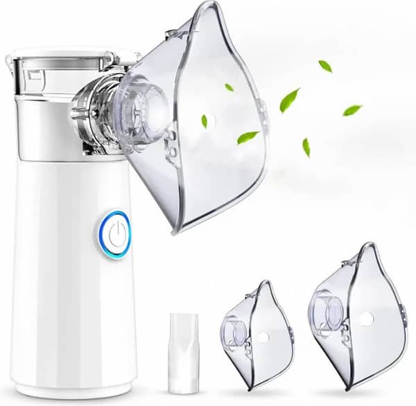 Mini Mesh Nebulizer Machine For kids and adults - Soundless Nebulizer for Effective Treatment - Handheld Rechargeable Portable Machine -