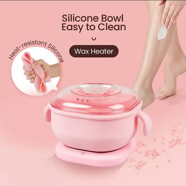 Portable 400ML Silicone Wax Warmer with Foldable Pot for Travel and Home Use