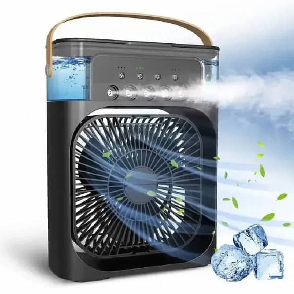 Portable Fan | Portable Air Conditioner | Rechargeable Mini Fan with Mist Spray and Light