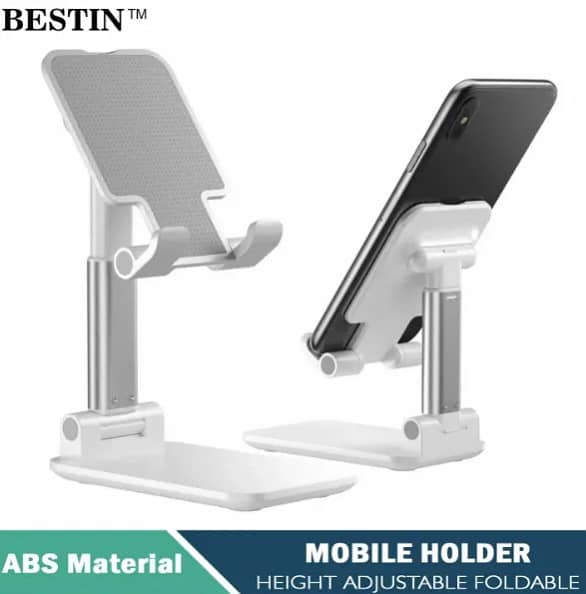 BESTIN Mobile Stand – Foldable, Adjustable, Universal Holder for All Mobile Sizes