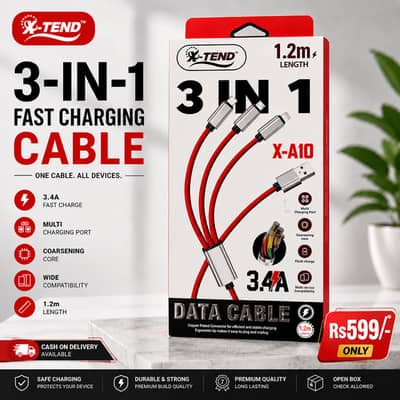  3-in-1 Fast Charging Cable — Rs. 599