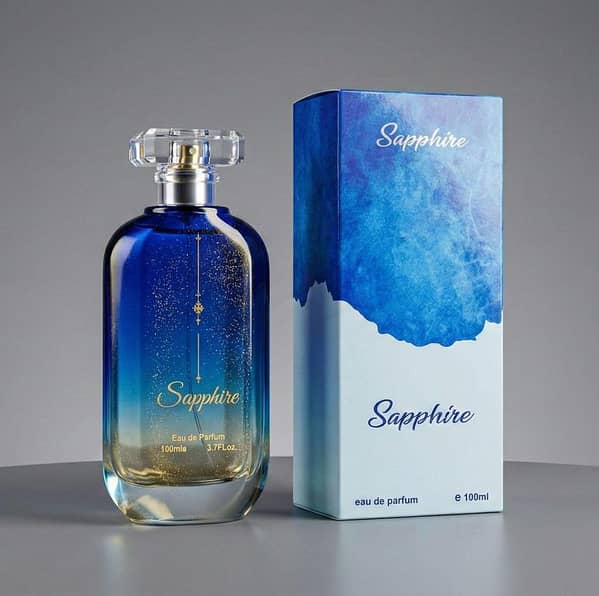 Sapphir Perfume for Men and Women (Unisex, 100ml) – Long-Lasting Blue Fragrance