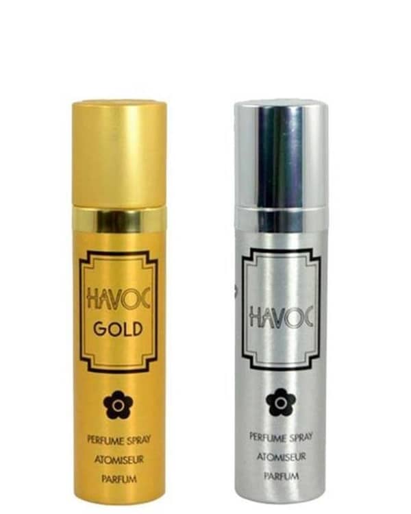 HAVOC Pack of 2 75ml Perfume Sprays for Men