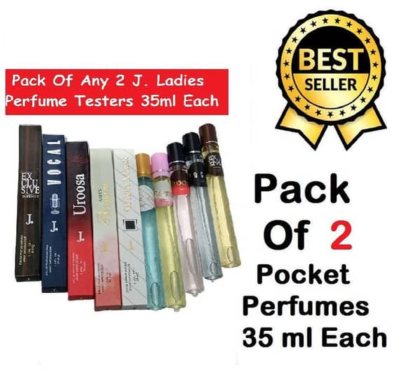 Pack of 2 35ml Pen Pocket Size Ladies Perfume
