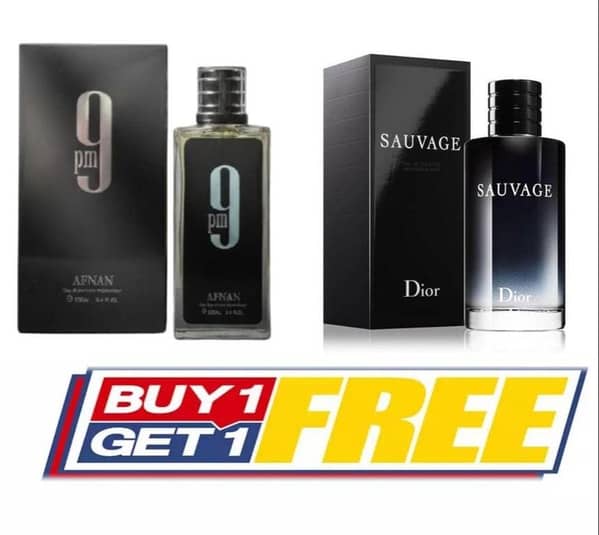 Pack of 2 Premium Perfumes: Sauvage Impression 100 ml and Afnan 9PM EDP 100 ml