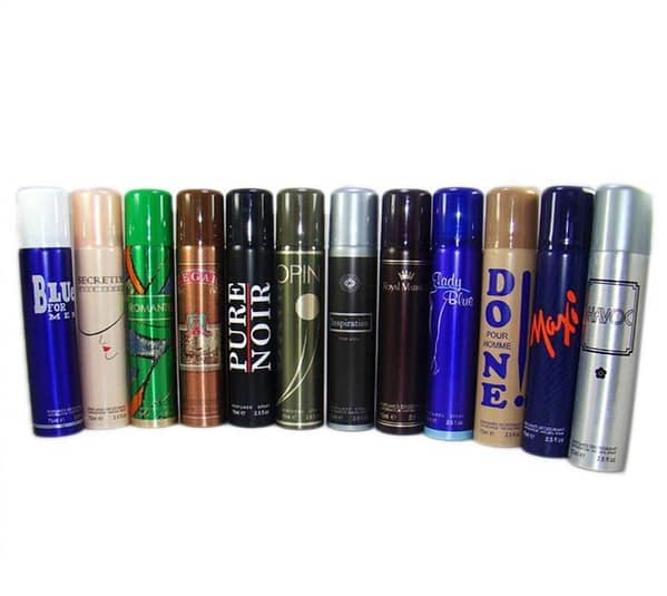Pack Of 6 Multi-Fragrance Body Sprays for Men, 75 ml each