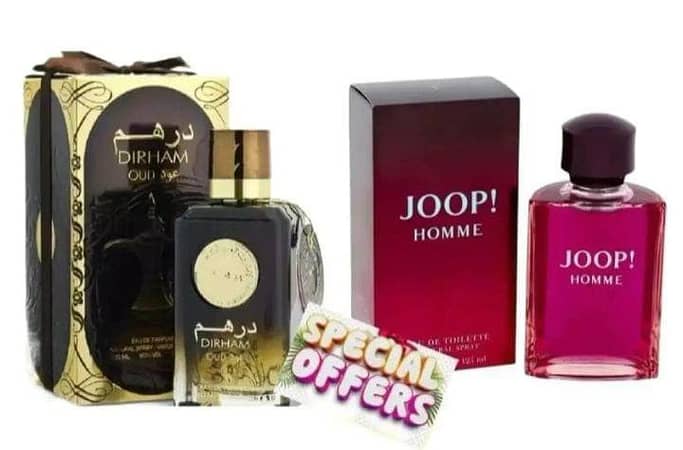 Oud Collection: Arabic Perfume Pack of 2 – Impression – Dirham with JOOP! Homme 100 ml each