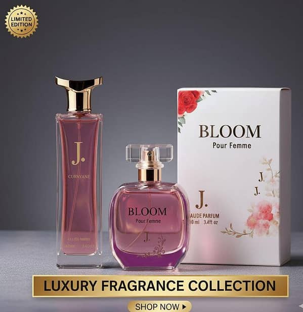 Bloom Perfume + J Dot Pour Femme for Women 100 ml | Pack of 2 Premium EDTs with Buy 1 Get 1 Free