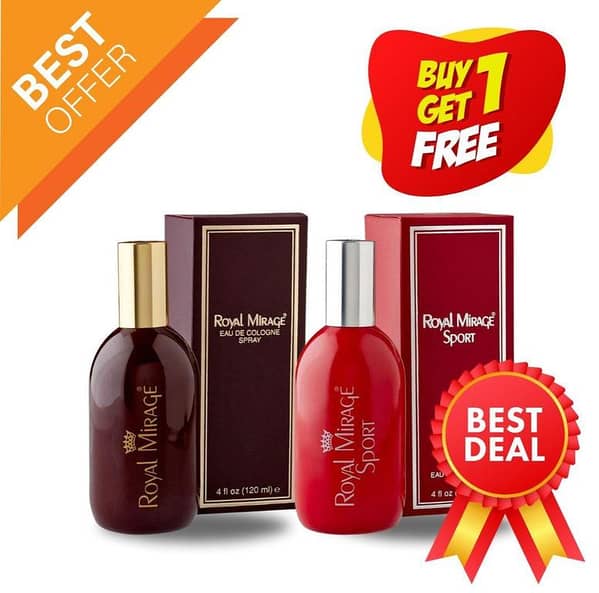 Pack of Perfumes - Royal Mirage Red & Royal Mirage Brown (100 ml each) for Unisex