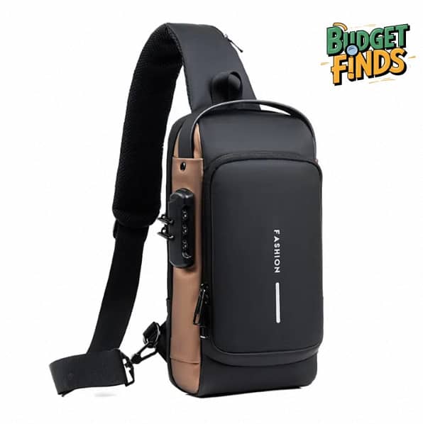 Bag - Cross Body Bags for Men - Chest Bag - Shoulder Bag - Shoulder Bag for Men - Casual Cross Body & Shoulder Bags - Travelling Bags for Men - Travelling Bags - Anti-theft Crossbody Zipper Bags Large Capacity Cell Phone Wallet Bags with USB Charge Port
