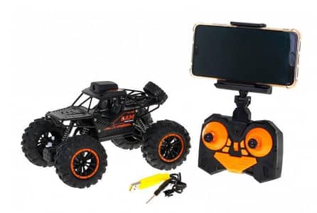 RC monster truck with phone camera for boys 7 days return policy