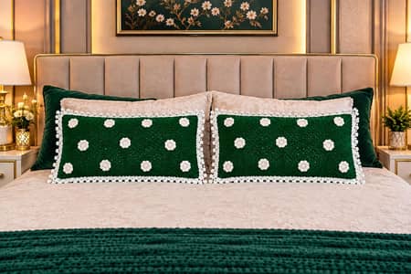 new pillow case of curechet with pasham