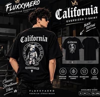 California Oversized Graphic T-Shirt | Premium Streetwear