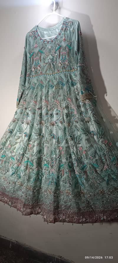 3D fancy work  branded maxi