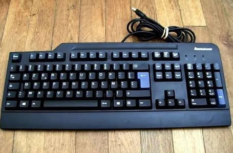 Genuine Lenovo Wired USB Keyboard - Ideal for Computer