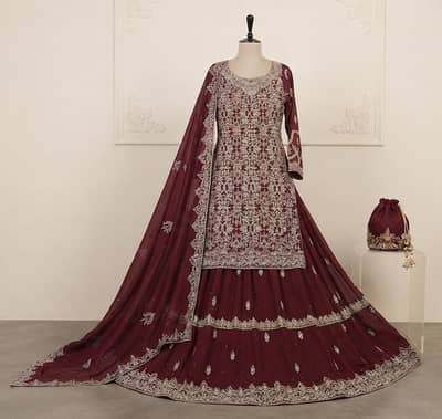 Beautiful stiched 3 piece bridal lehanga- wear once
