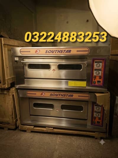 Pizza oven dough mixer / Sharwama counter with hot plate fryer / Grill
