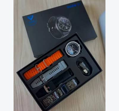 rock 21 smart watch 4 straps box charger 10/10