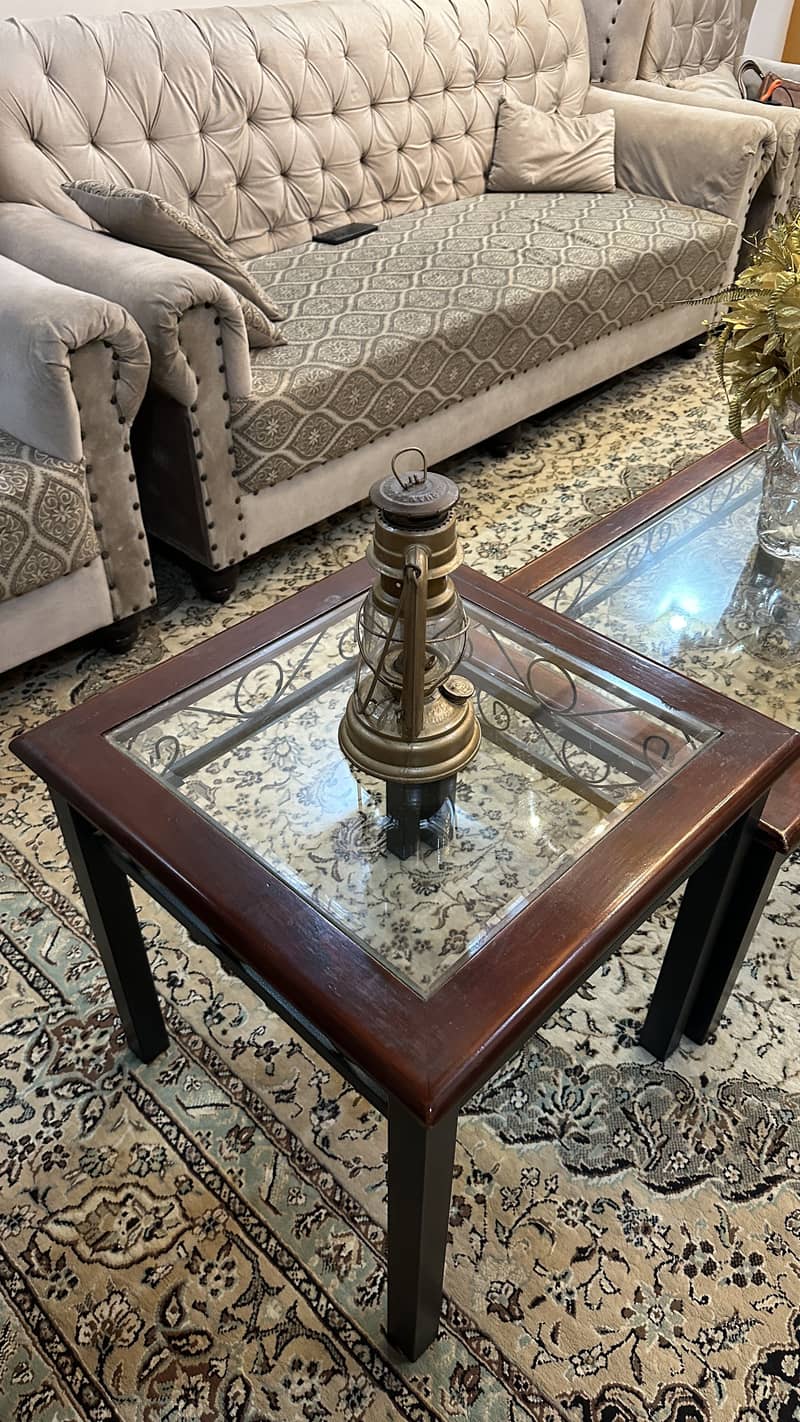 Centre table with two side tables 1