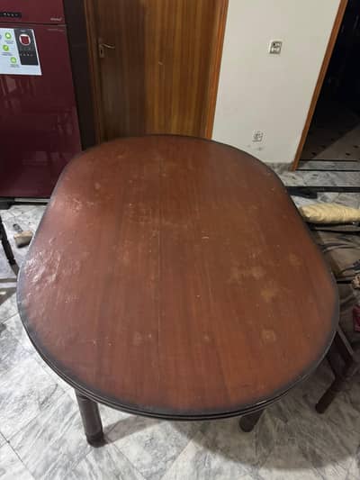 Wooden Dining Table – Used, Good Condition