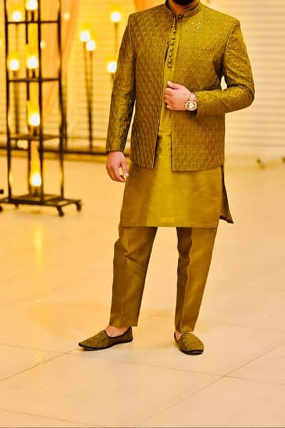 Mehndi and Barrat outfit Large Size