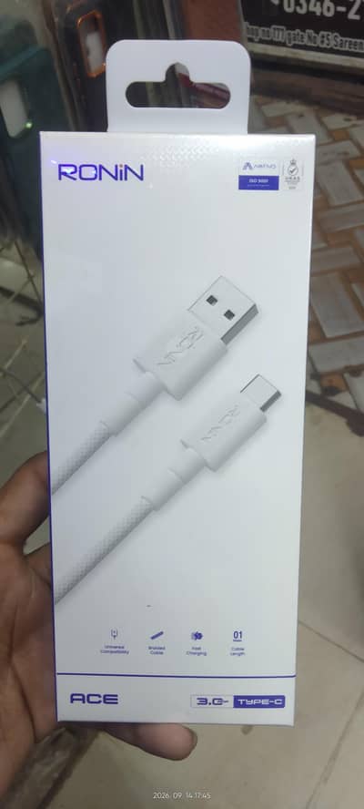Ronin Ace USB to Type-C Fast Charging Cable
