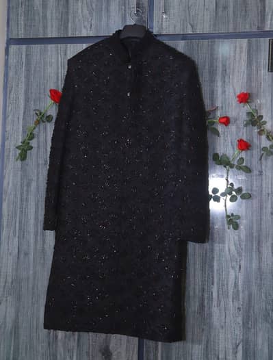 black sherwani