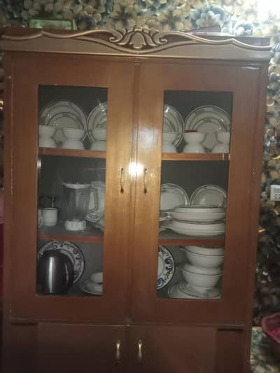 golden brown color Showcase cabinet