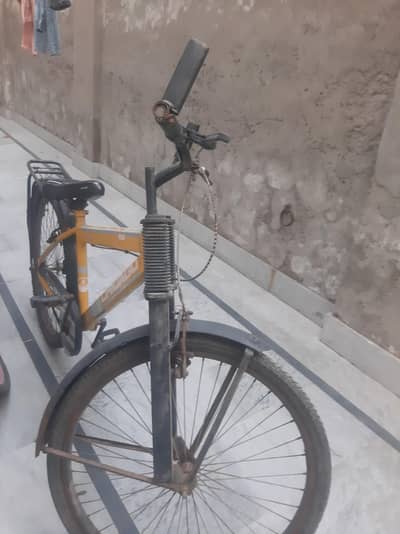Yellow mtb cycle for sale-Chicago brand-urgent sale faisalabad