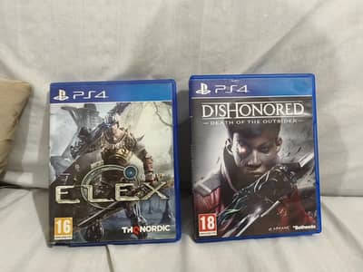 i want sale my 2 dvds of PS4 and ps5  Elex . Dishonored