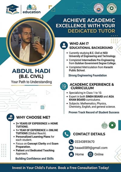 Home tutor from class 1-10