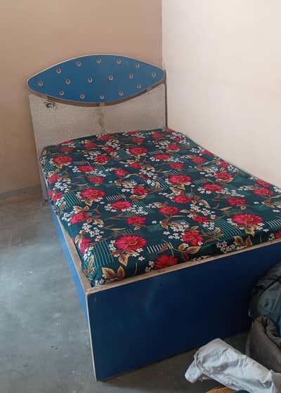 Single Bed Frame With Custom Color - Strong Slate - OrangiTown