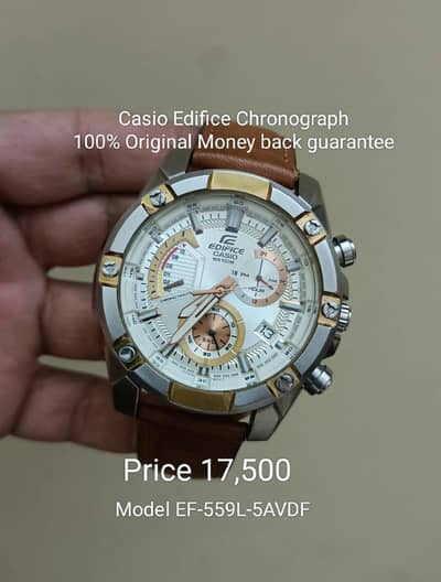 Casio Edifice Chronograph (100%Original)  Model EF-559L-5AVDF