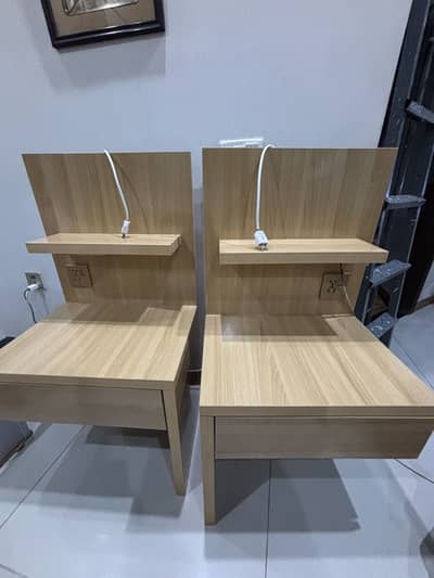 Brand new side tables with lights