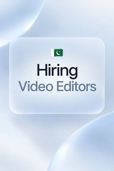 Hiring video editors
