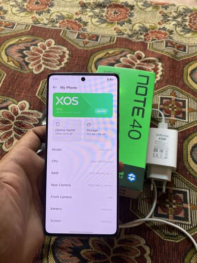 Infinix note 40 8+8/256