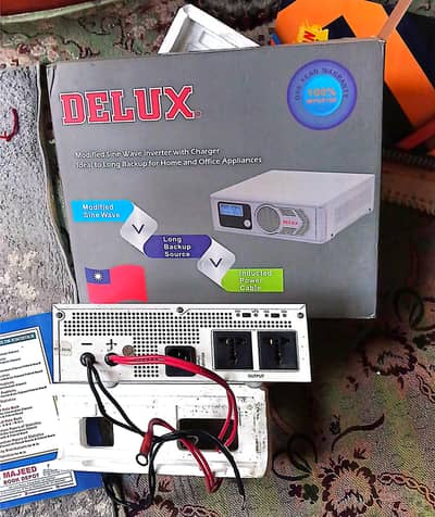 DELUX Modified Sine Wave Inverter (GE-1200VA / 720W) – Excellent Cond