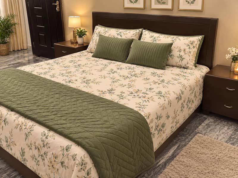 Double Bed/woodenbed/Secondhand bedset/queen bed 1