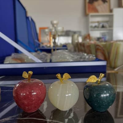 marble apple for home decor